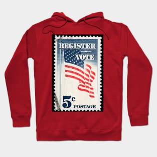 Vintage Stamp - To register and Vote Image Hoodie